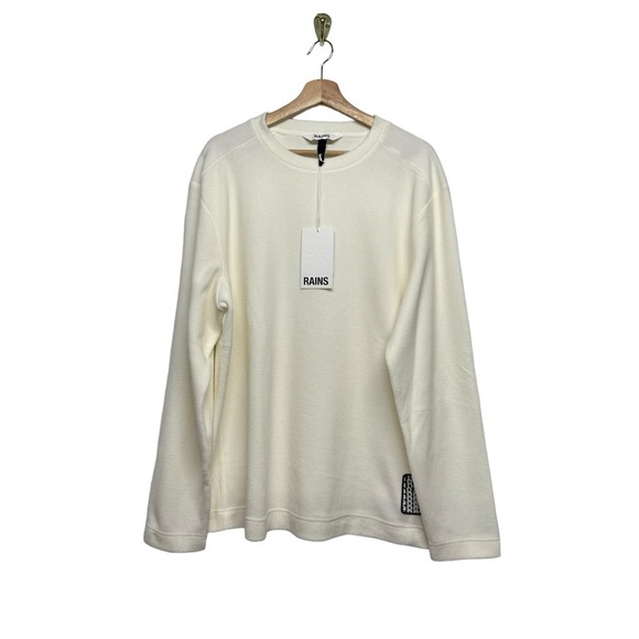 NWT RAINS Fleece Sweatshirt Fossil L - Picture 5 of 11